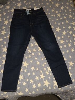 LOFT Women’s Dark Indigo Slim Straight Jeans